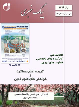 دوازدهمین شماره پیک خبری اداره کل زمین شناسی و اکتشافات معدنی منطقه شمال شرق (مشهد) منتشر شد