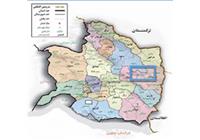 شکل1- موقعیت جغرافیایی کانون زمین لرزه سفیدسنگ، همراه با موقعیت شهرستان های پهنه تخریب.