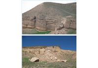 شکل 28- نماهایی از سنگ ریزش در اطراف برج موری.