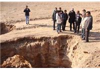 بازدید میدانی از پیامدهای فرونشست زمین در دشت خواف